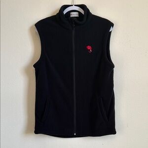 ✨4 for $20 | Elephant Head Black Fleece Vest with Red Logo